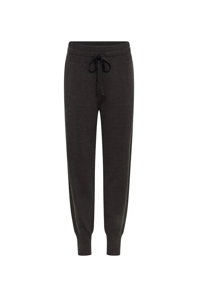 Arden Knit Pant Warm Charcoal Marle