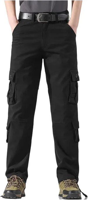 Baggy Cargo Pants with Pockets for Men Casual Joggers Outdoor Loose Trousers Y2K Streetwear Jeans Pant