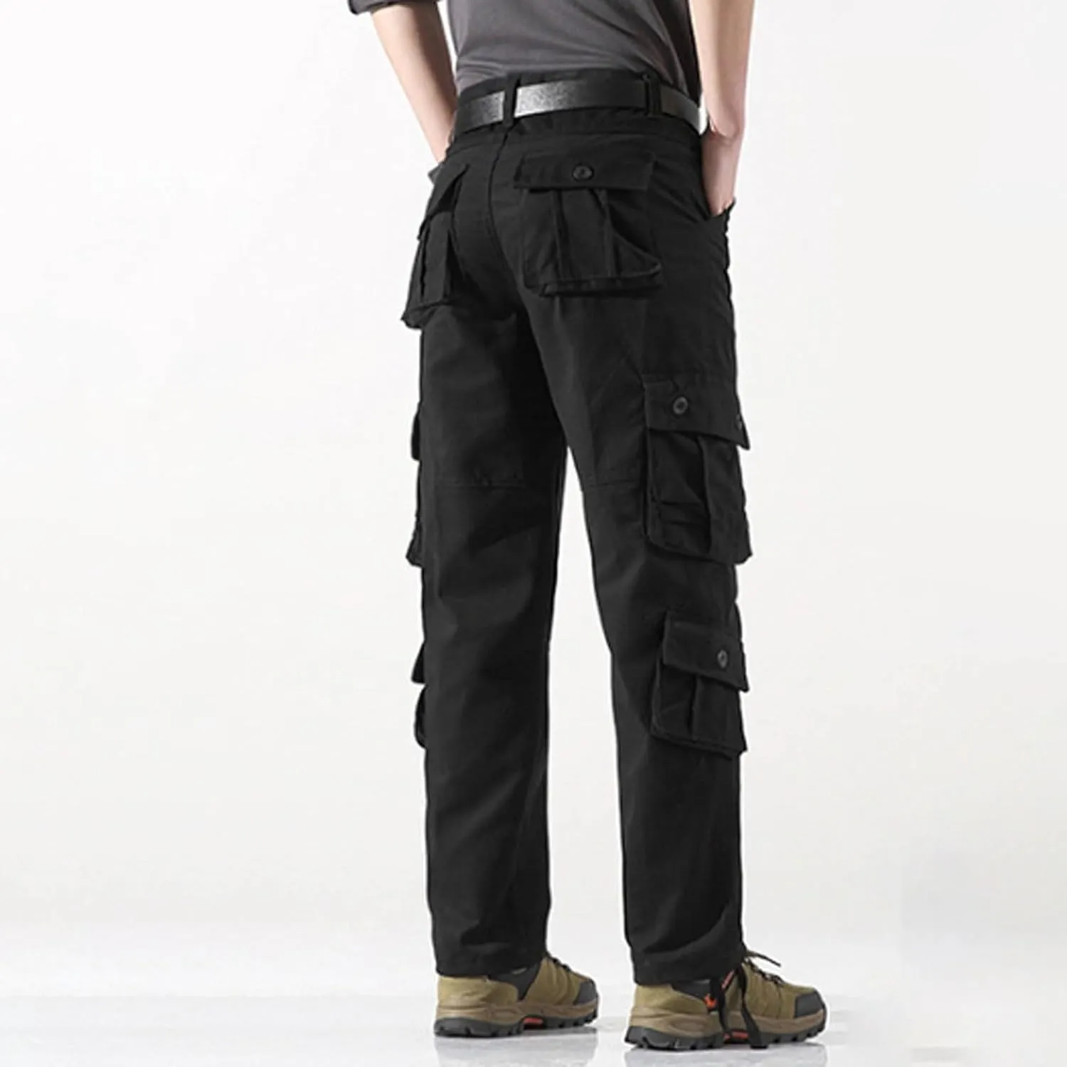 Baggy Cargo Pants with Pockets for Men Casual Joggers Outdoor Loose Trousers Y2K Streetwear Jeans Pant