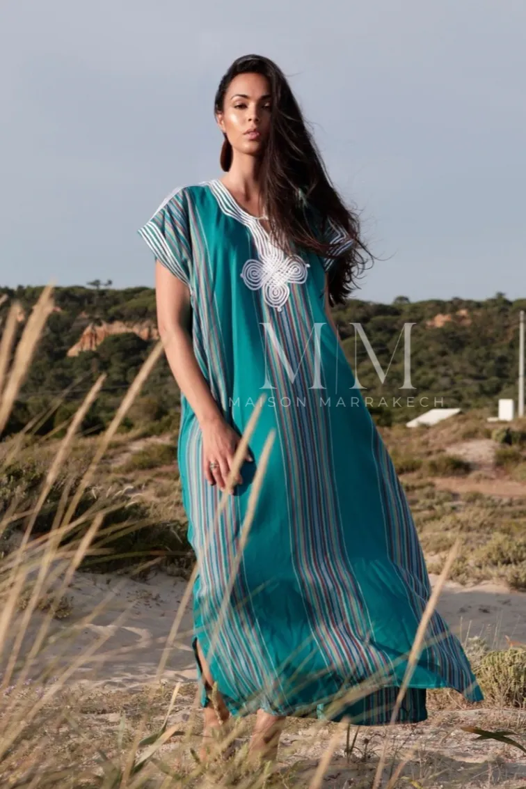 Blue Bedouin Kaftan Caftan & Loungewear