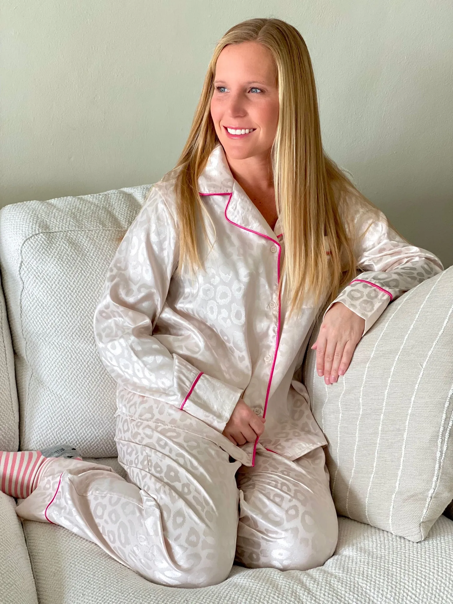 Call Me Cupid Cream Pajama Set