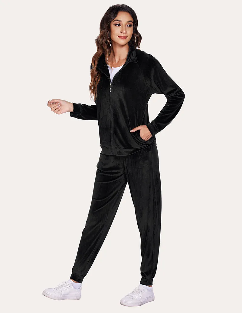 Ekouaer Velour Tracksuit Set (US Only)