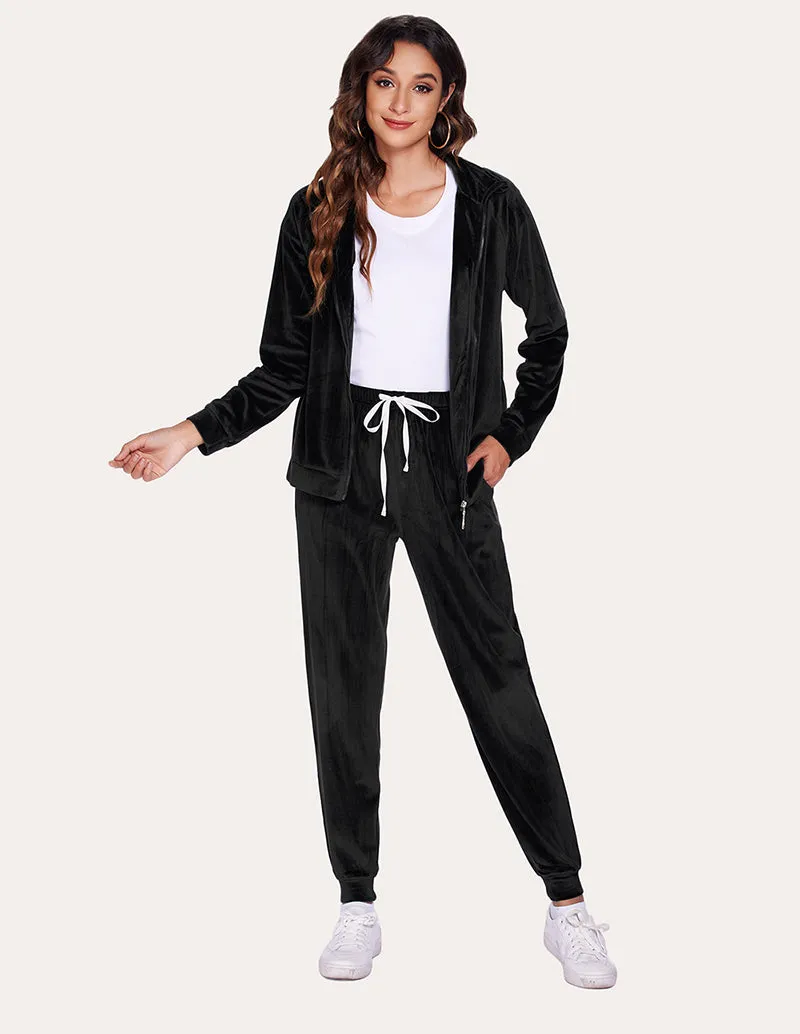 Ekouaer Velour Tracksuit Set (US Only)