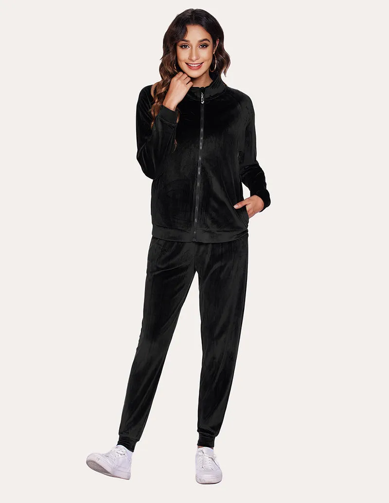 Ekouaer Velour Tracksuit Set (US Only)