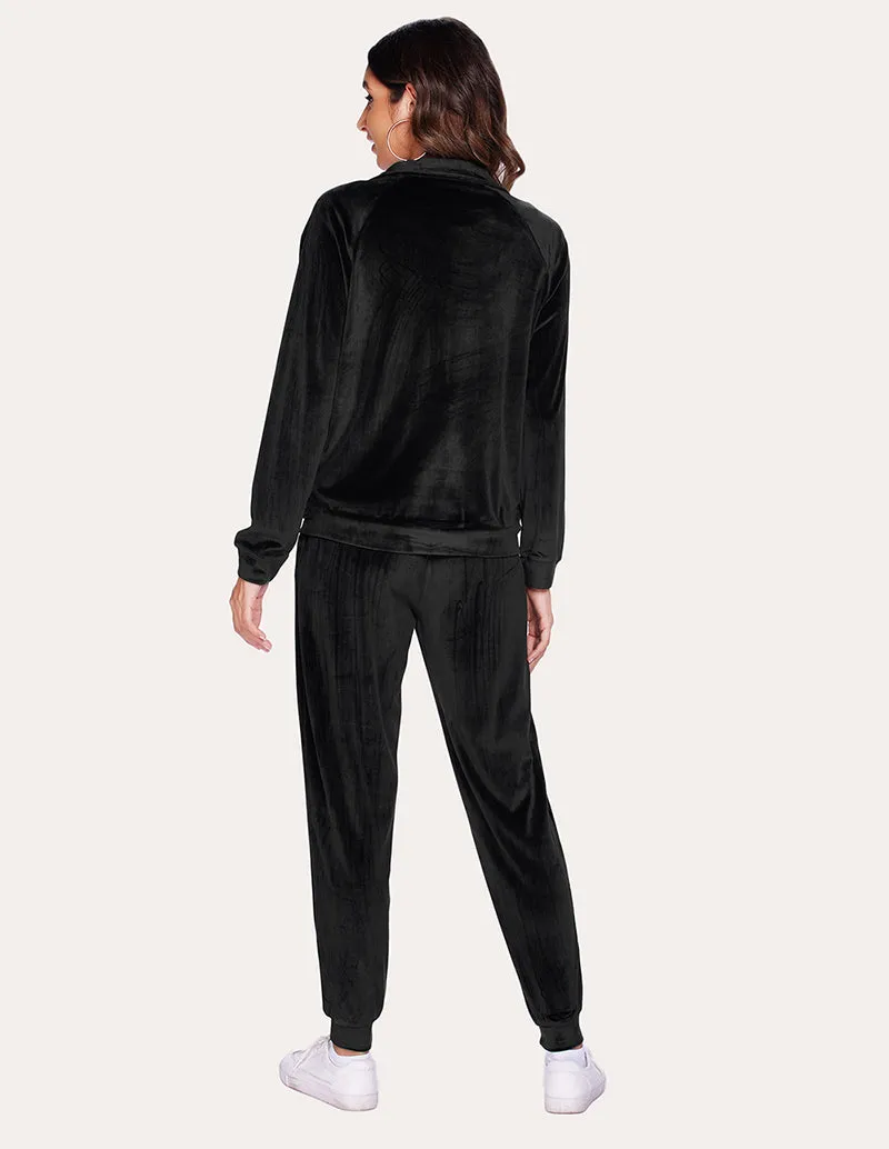 Ekouaer Velour Tracksuit Set (US Only)