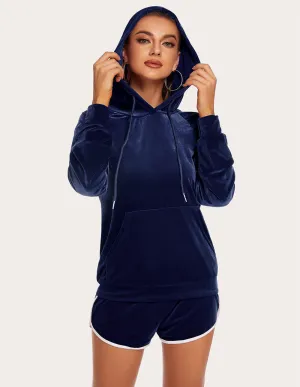 Ekouaer Velvet Tracksuits Set (US Only)