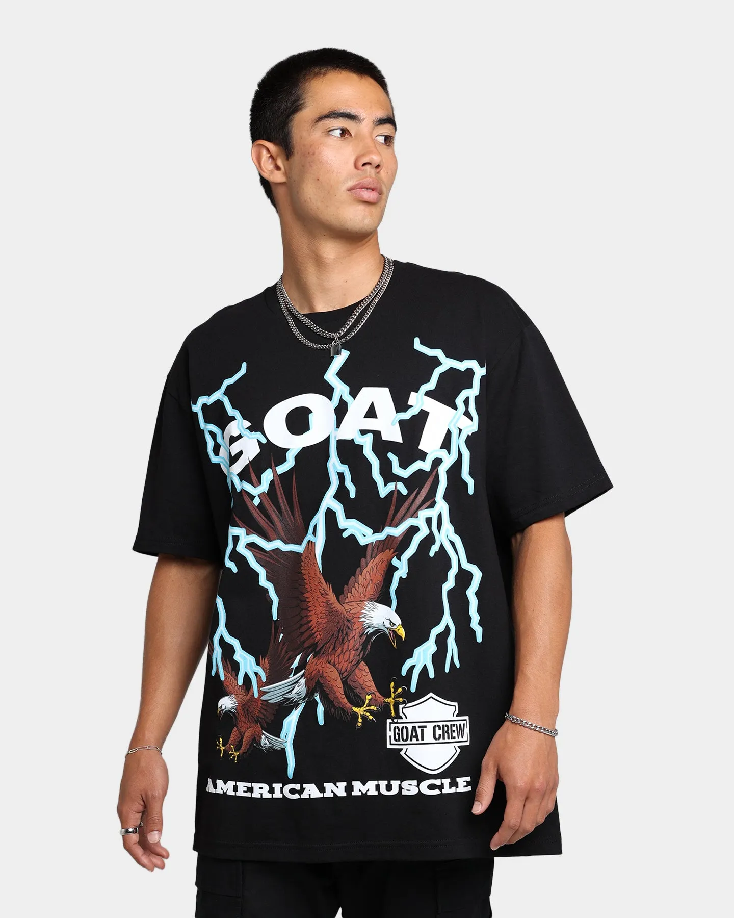 Goat Crew American T-Shirt Black