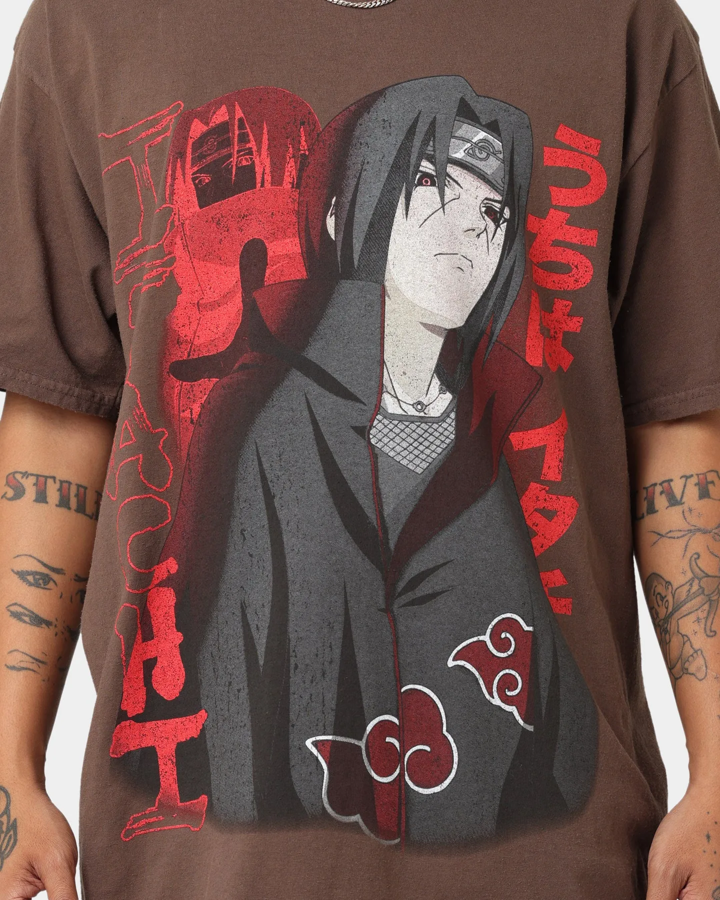 Goat Crew Goat Crew X Naruto Itachi CLR T-Shirt Brown