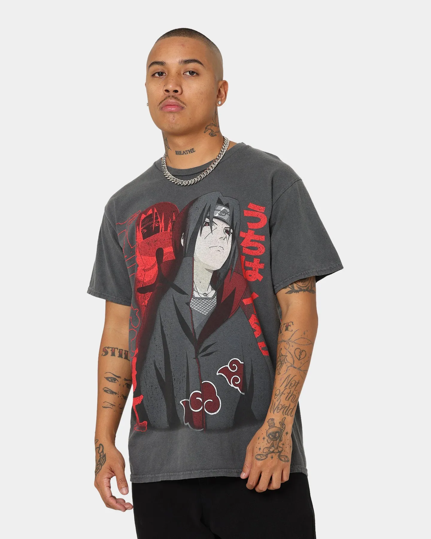 Goat Crew Goat Crew X Naruto Itachi CLR T-Shirt Charcoal