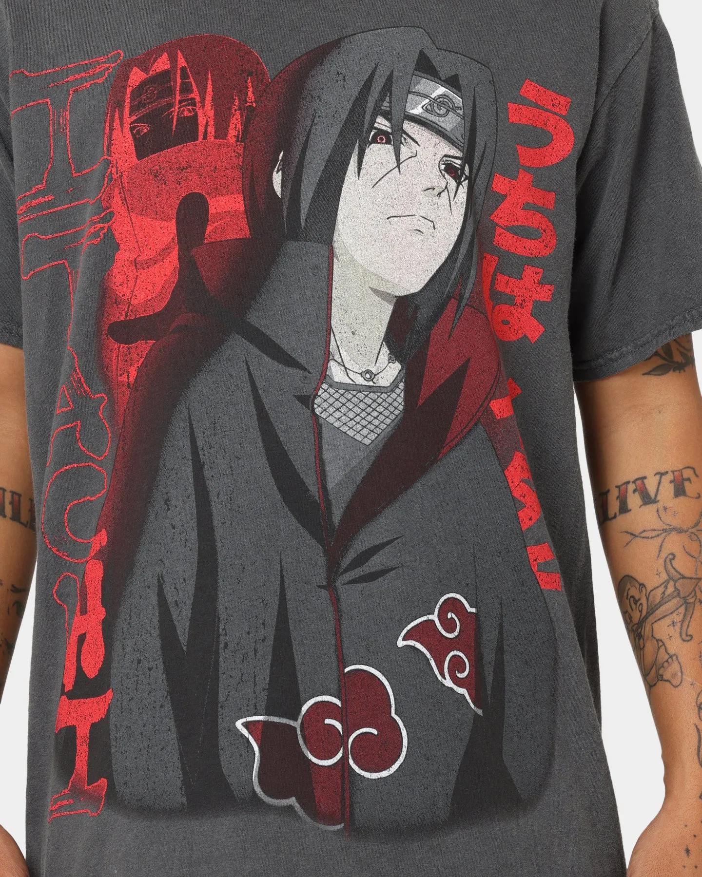 Goat Crew Goat Crew X Naruto Itachi CLR T-Shirt Charcoal