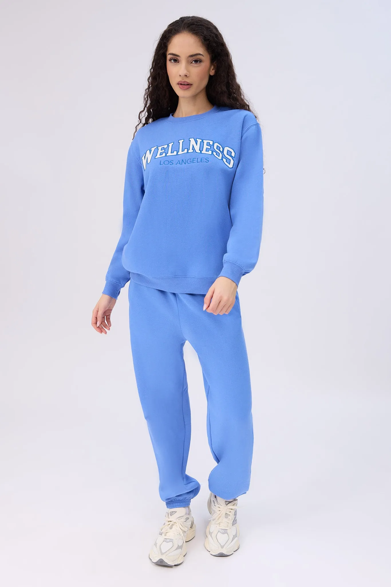 Graphic Oversized Crew Neck Sweatshirt