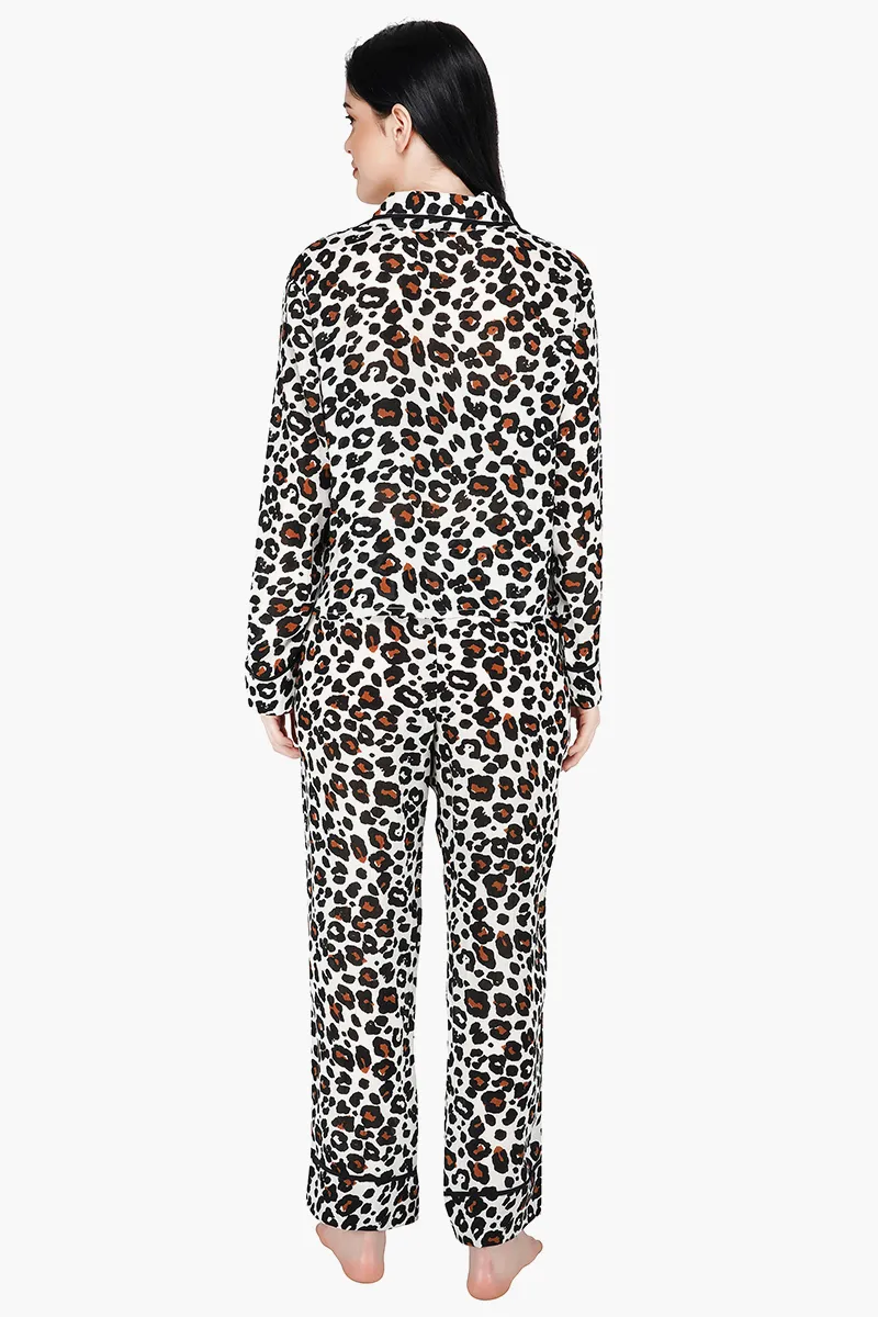 Leopard Printed Women Loungewear Set
