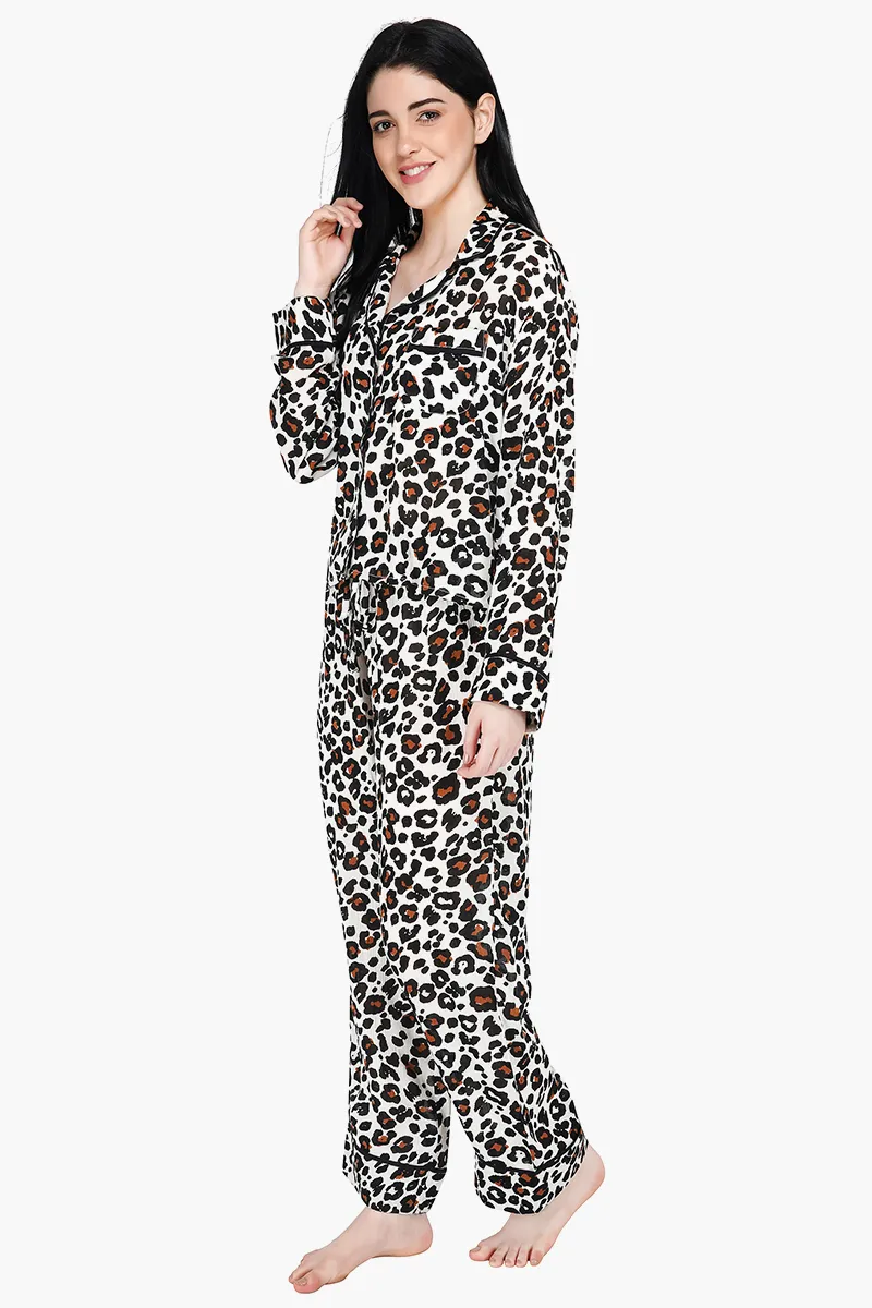Leopard Printed Women Loungewear Set