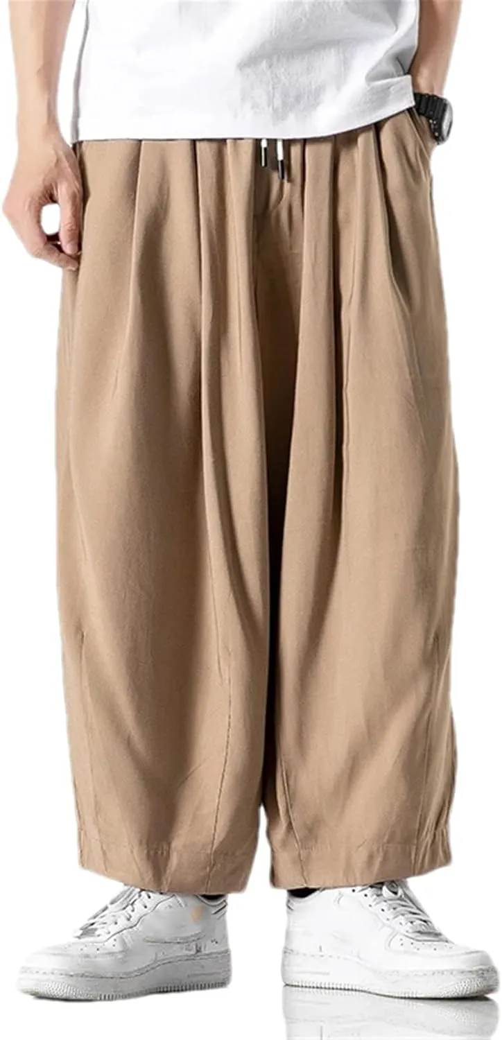 Mens Harem Pants Style Casual Man Trousers Cotton Jogging Pants Sweatpants Streetwear