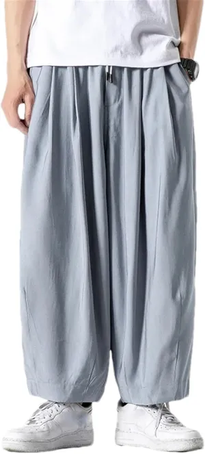Mens Harem Pants Style Casual Man Trousers Cotton Jogging Pants Sweatpants Streetwear