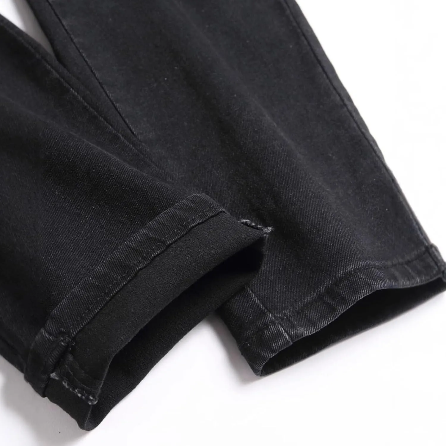 Men's Jeans Pants Fashion Multi-Pockets Loose Comfy Y2k Denim Trouser Stretch Slim Fit Comfy Cargo Sweatpant