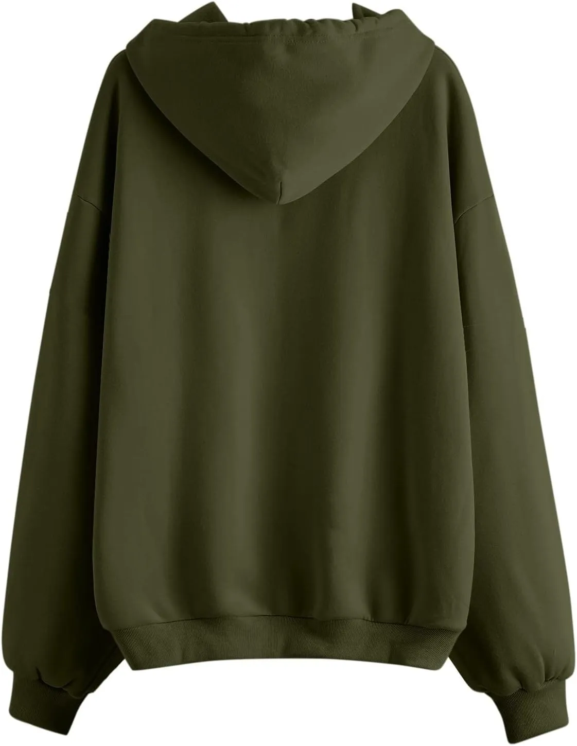Oversized Womens Sweatshirts Half Zip Pullover Teen Girls Fall Casual Loose Solid Long Sleeve Hooded Sweatshirts Y2k Clothes