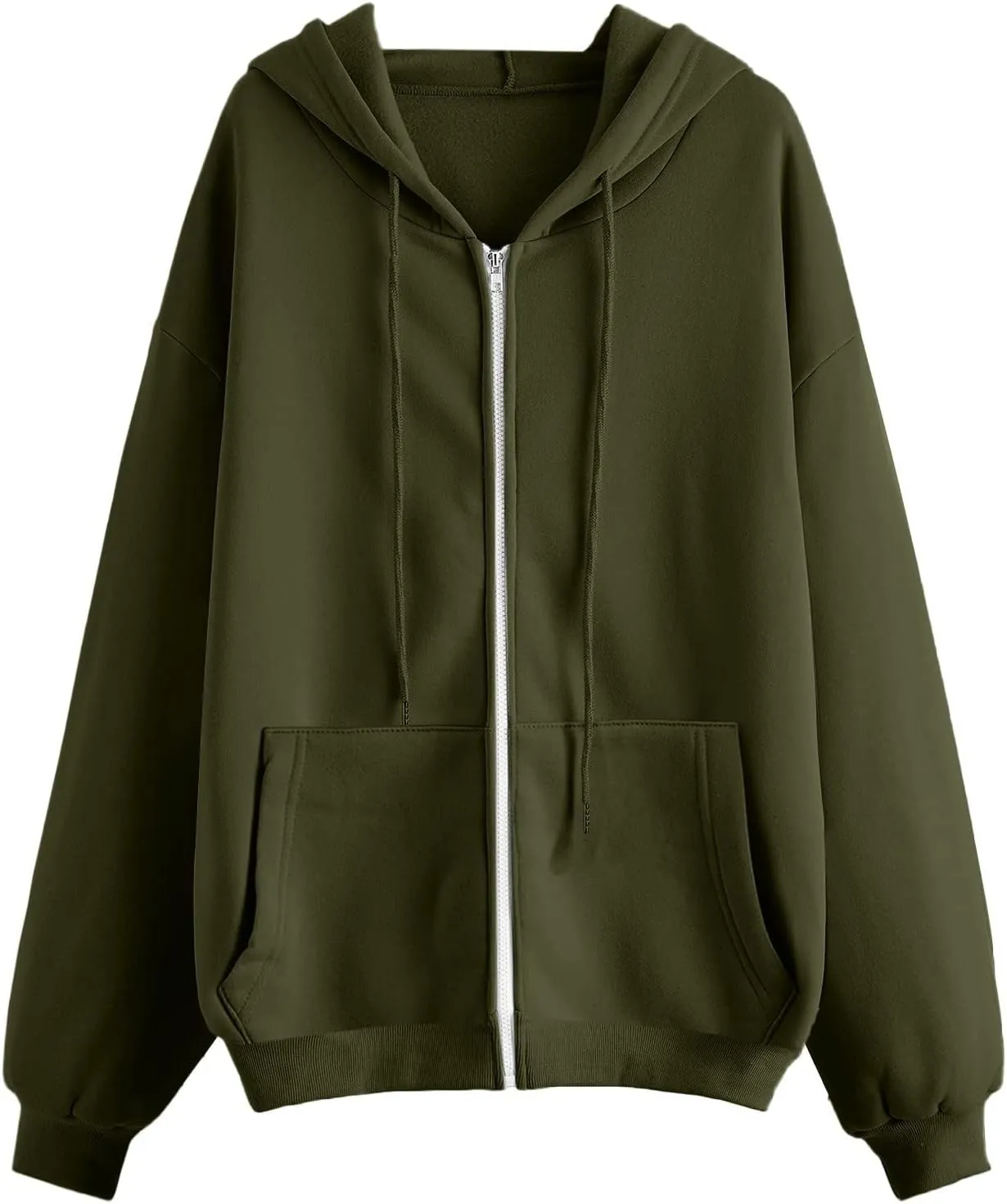 Oversized Womens Sweatshirts Half Zip Pullover Teen Girls Fall Casual Loose Solid Long Sleeve Hooded Sweatshirts Y2k Clothes
