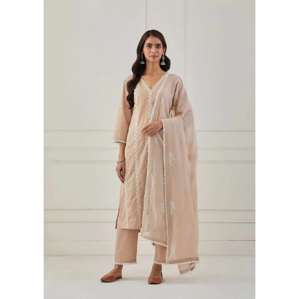 Priya Chaudhary Beige Pants