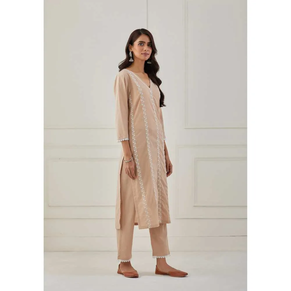 Priya Chaudhary Beige Pants