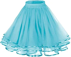 Women's A-Line High Waisted Midi Skirt Women's Candy Color A Line Skirts Princess Mini Skirts Flared Casual Anime