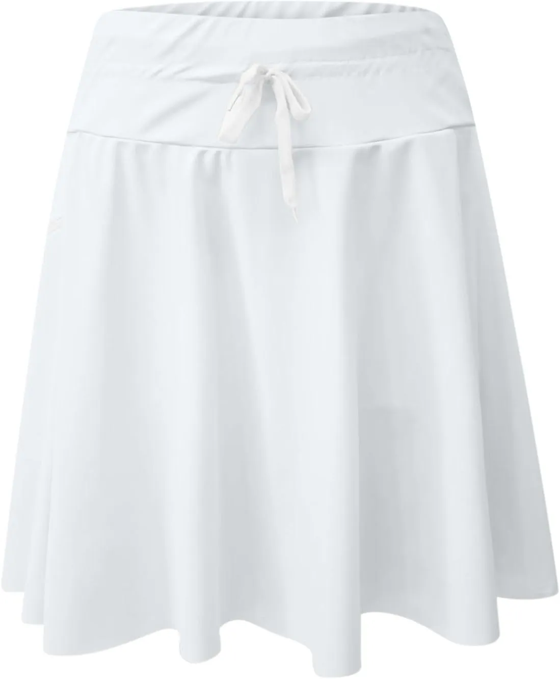 Women's Swim Skirt with Liner Solid Color Drawstring High Waisted Quick Dry Skirts Casual Fashion Golf Tennis Skirt